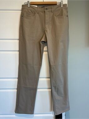 Men's Khaki Stretch Chino Pants - Classic Tan-Size-30/30